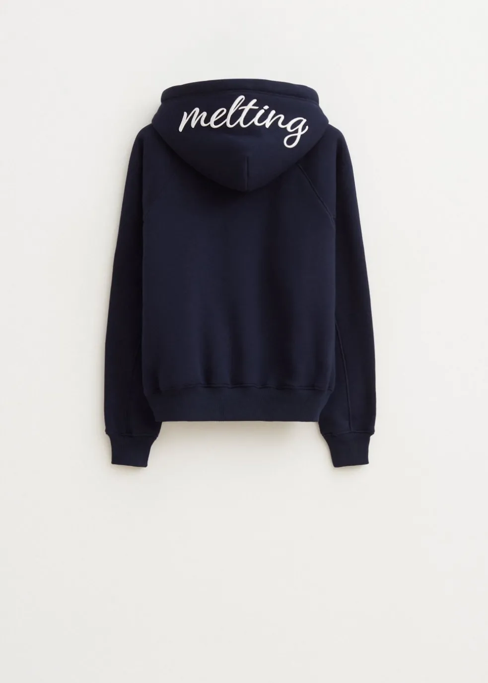 Hoodie met Melting borduursel