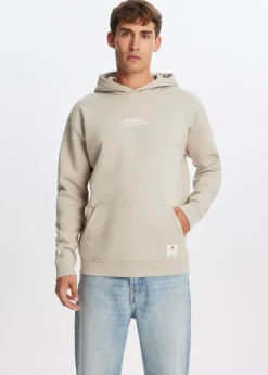Hoodie met print bloemen
