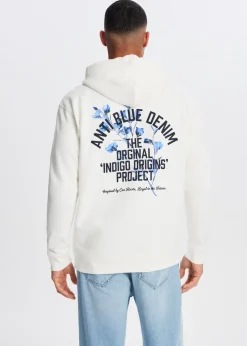 Hoodie met print bloemen