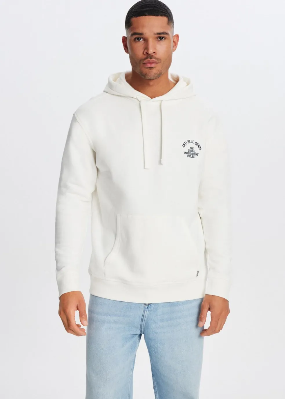Hoodie met print bloemen
