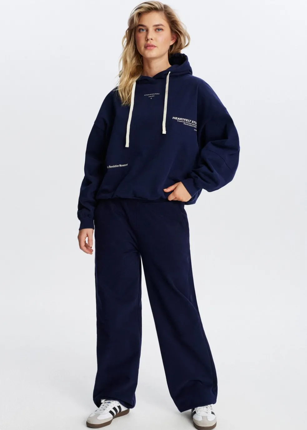 Hoodie met tekstprint