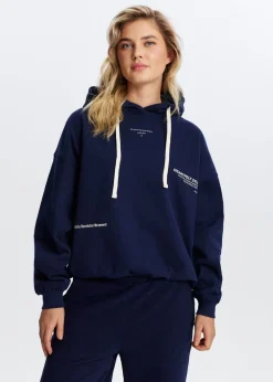 Hoodie met tekstprint
