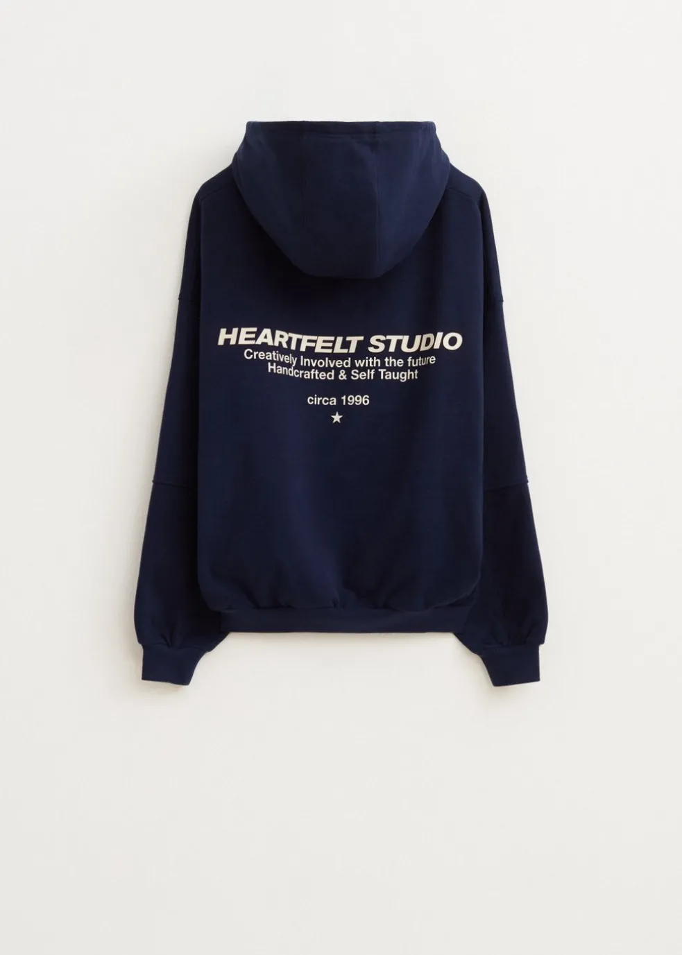 Hoodie met tekstprint