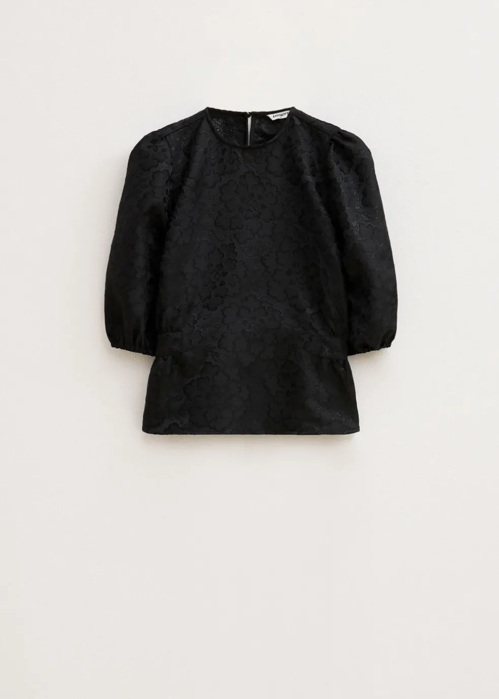 Jacquard top met strik