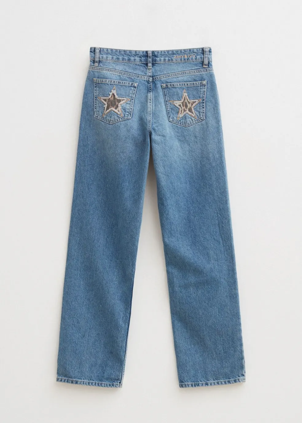 Jeans met sterren achterzakken
