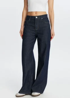 Jeans met strepen