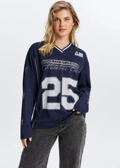 Jersey t-shirt met print