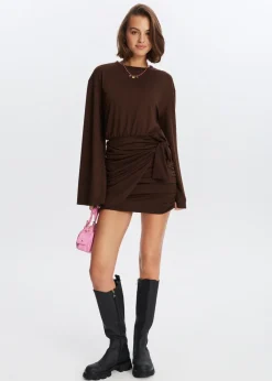 Jurk met knoopdetail