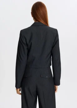 Korte blazer met strepen