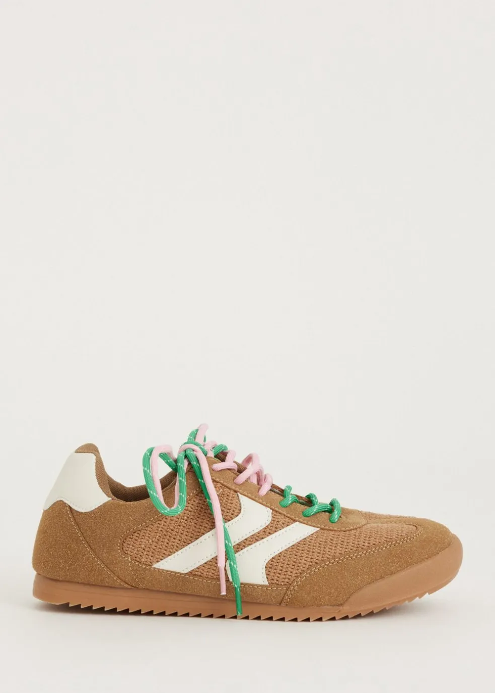 Lage sneakers mesh look