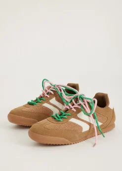Lage sneakers mesh look