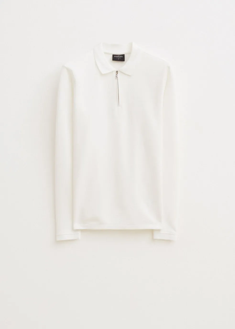 Lange mouwen polo met rits