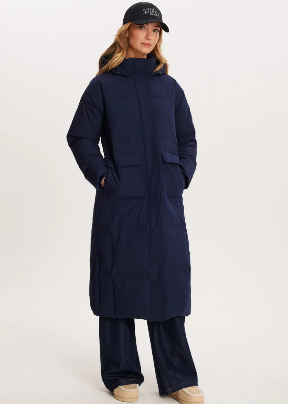 Lange puffer jacket