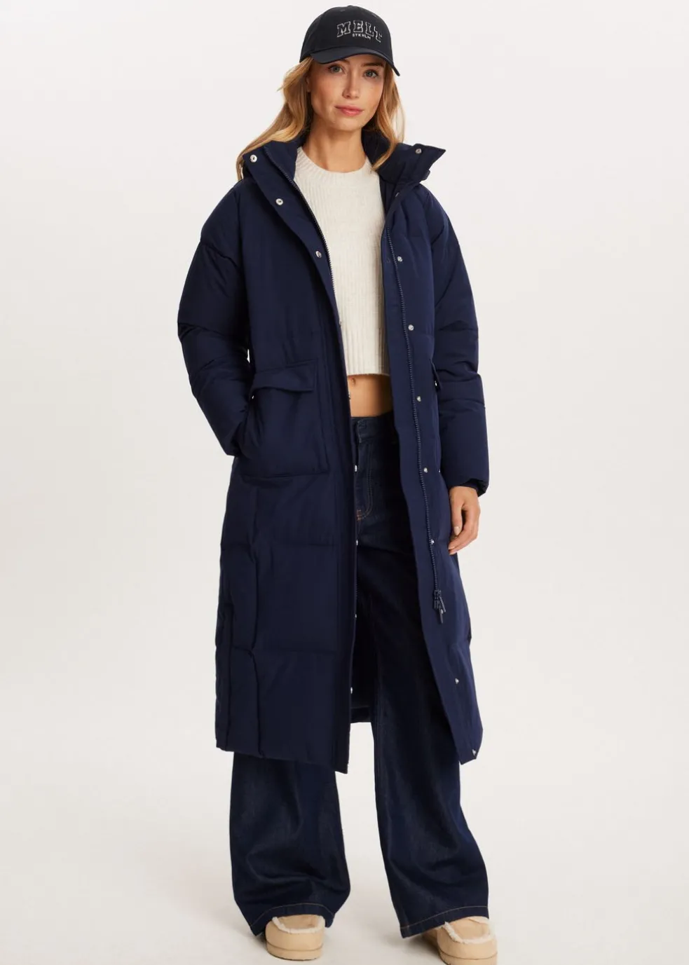 Lange puffer jacket
