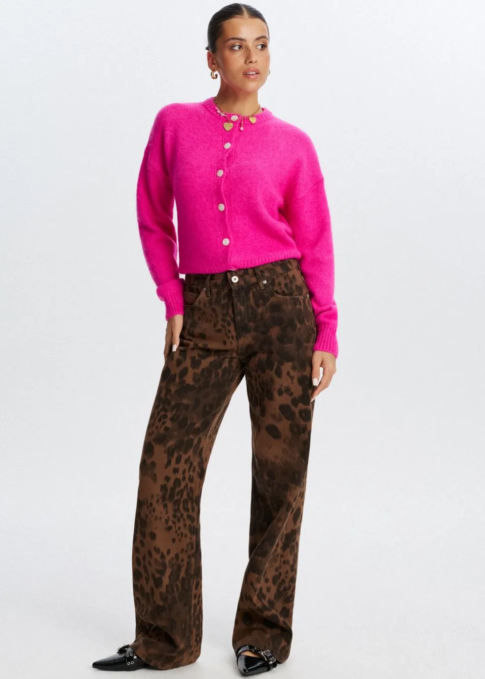 Leopard jeans