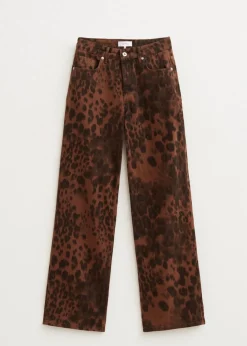 Leopard jeans