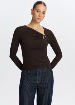 Longsleeve met gespdetail