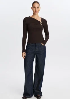 Longsleeve met gespdetail