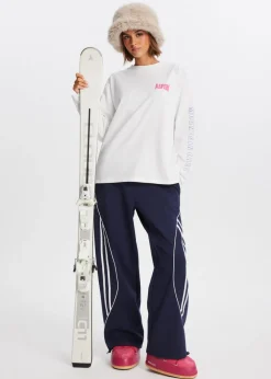Longsleeve met ski print
