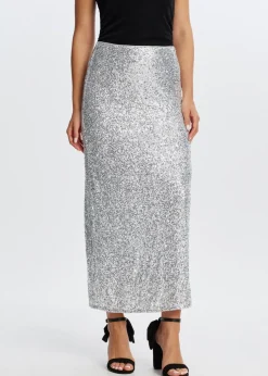Maxi rok met pailletten