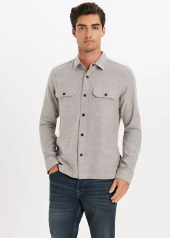 Melange overshirt