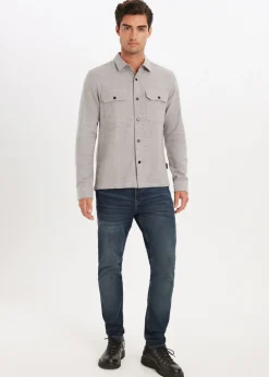 Melange overshirt
