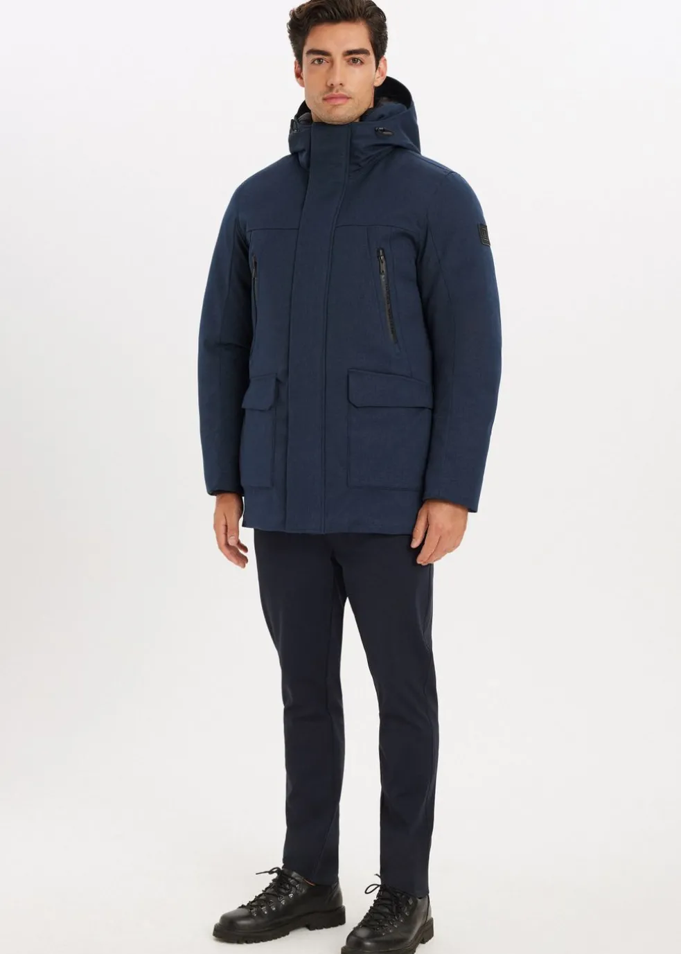 Melange parka