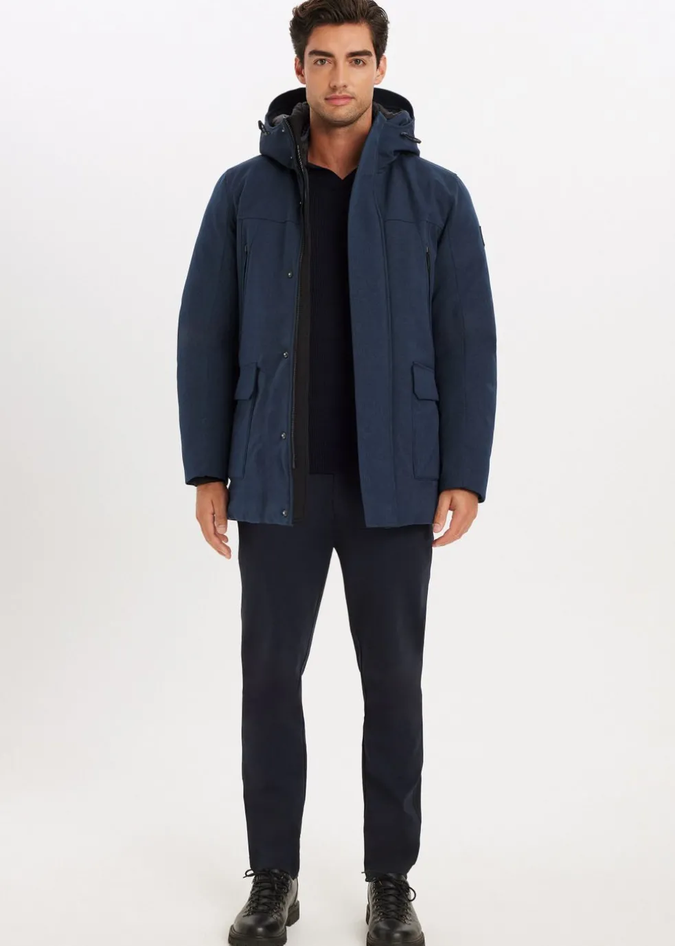 Melange parka
