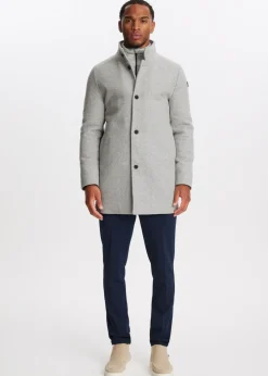 Overcoat met logo