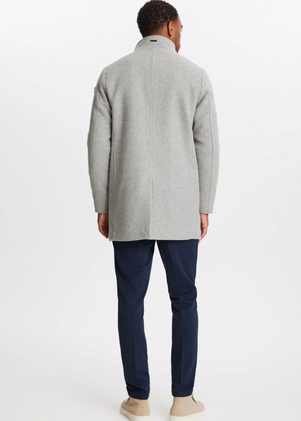 Overcoat met logo