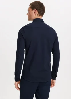 Overhemd piqué stretch