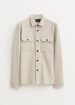 Overshirt herringbone