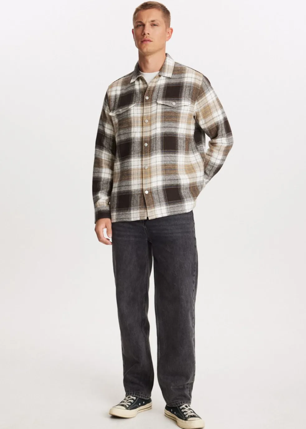 Overshirt met drukknopen