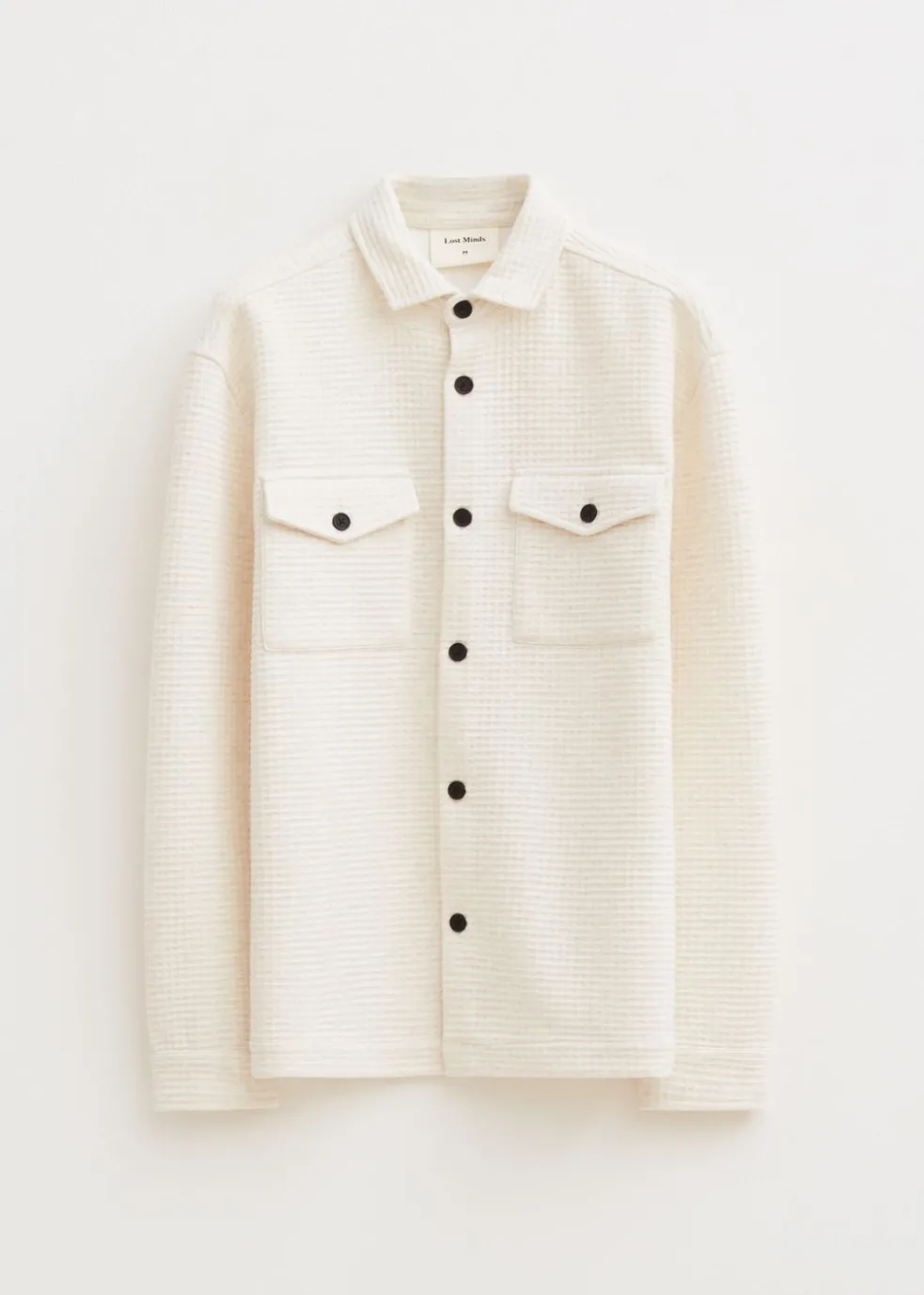 Overshirt met wafelstructuur