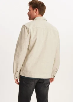 Overshirt van wolmix