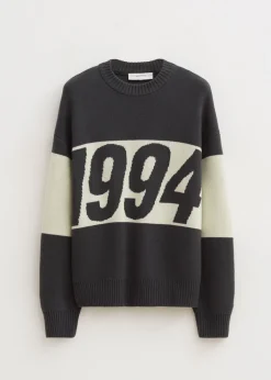 Oversized colorblok trui