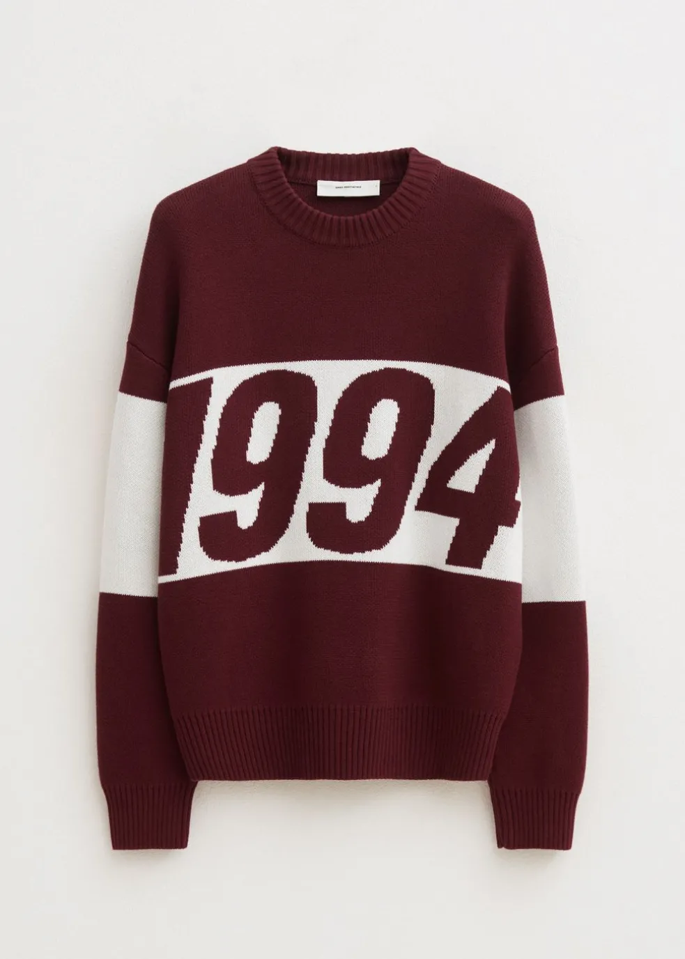Oversized colorblok trui