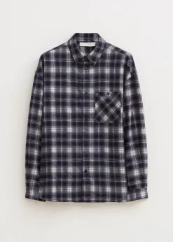 Oversized overshirt met merk