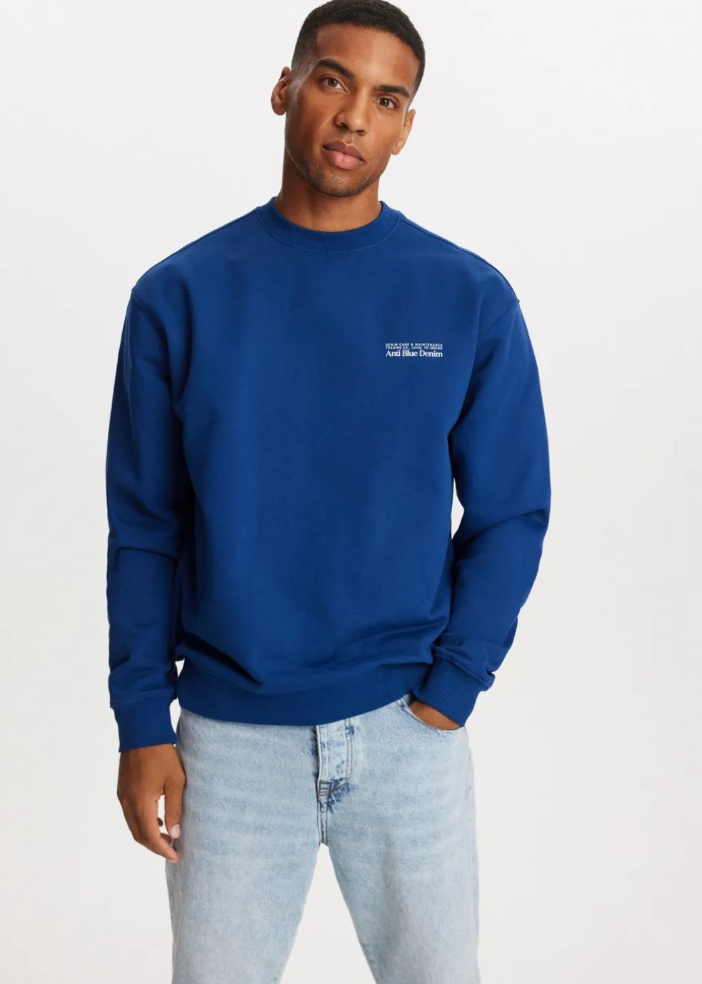 Oversized sweater met logo