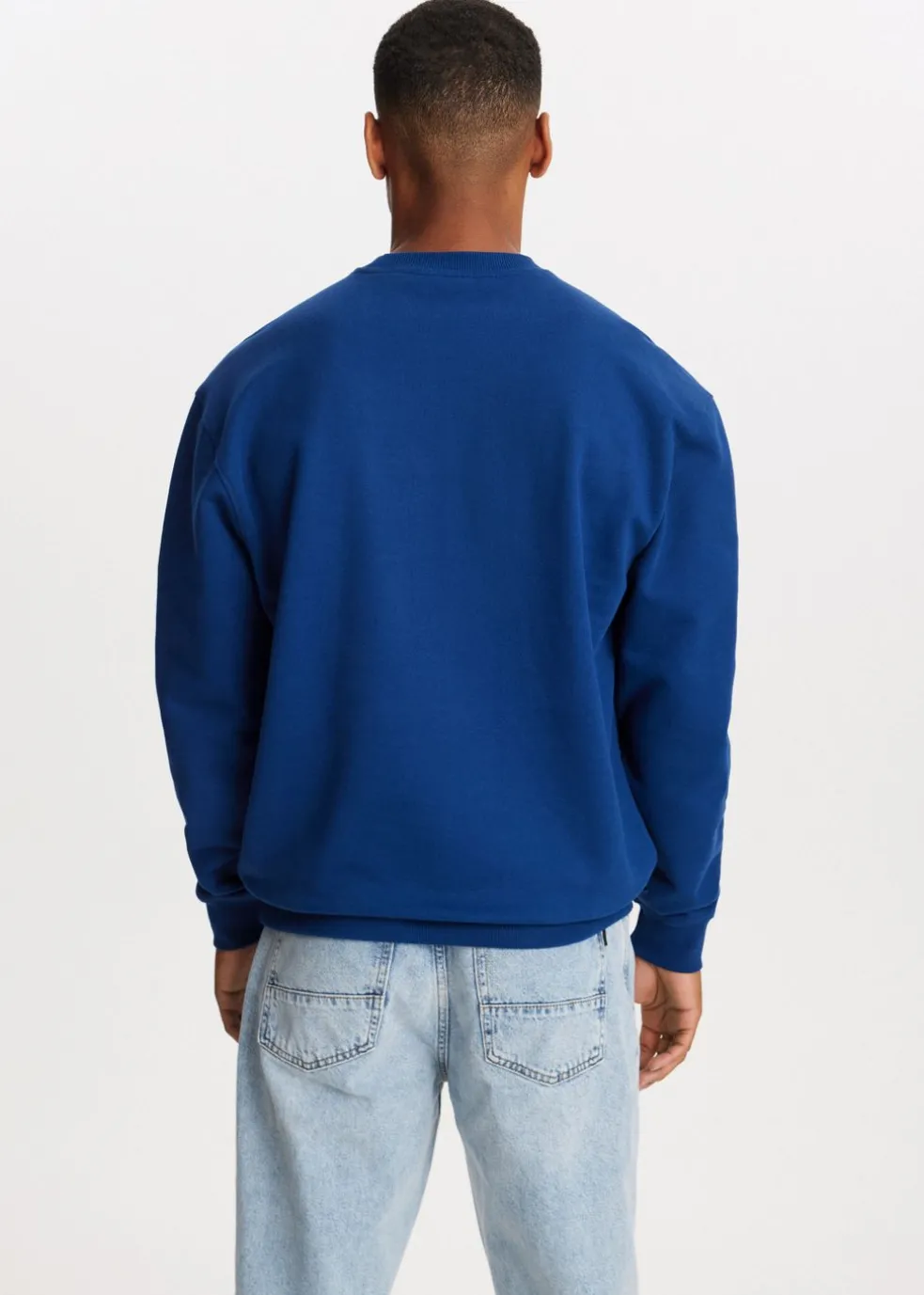 Oversized sweater met logo