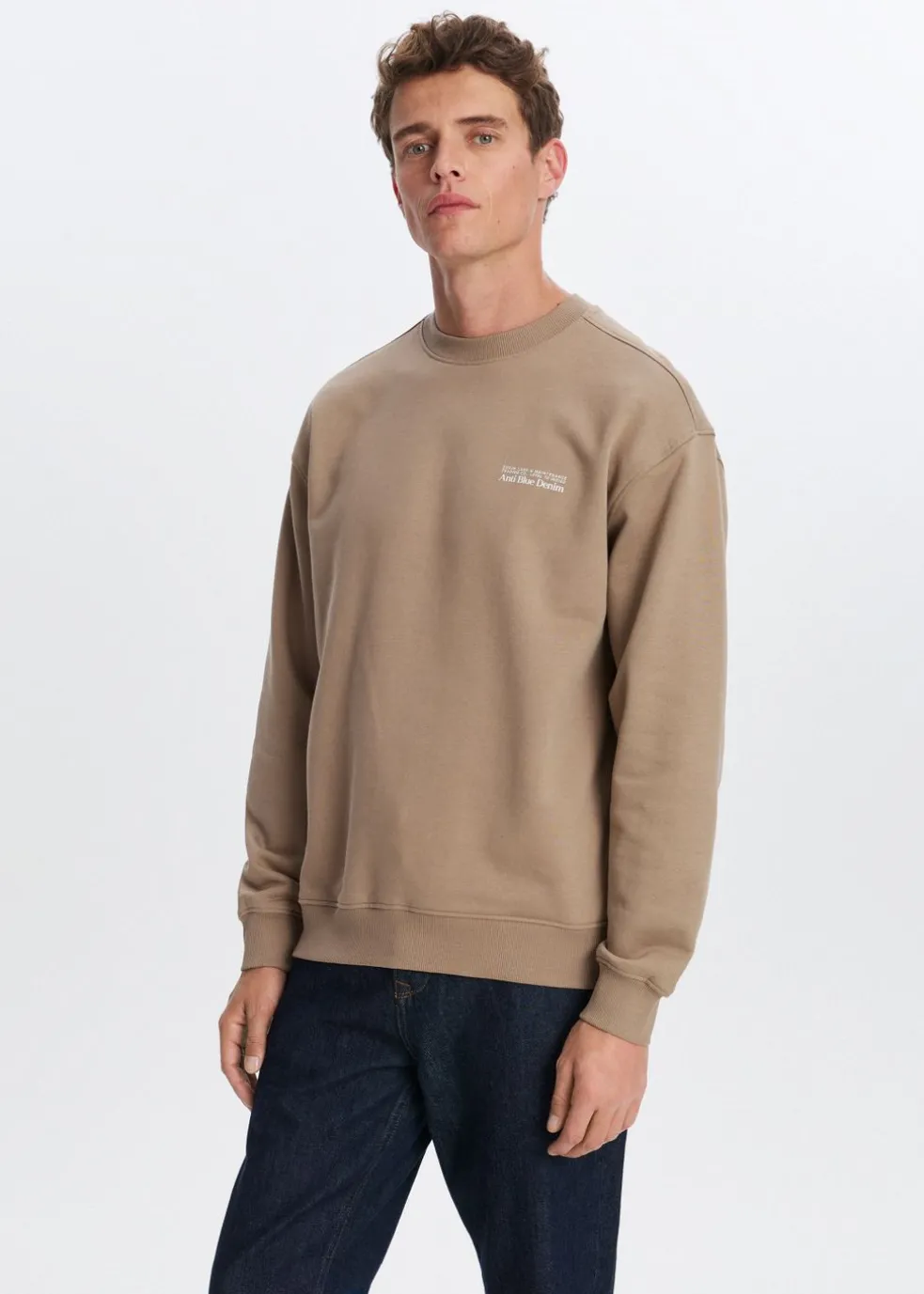 Oversized sweater met logo