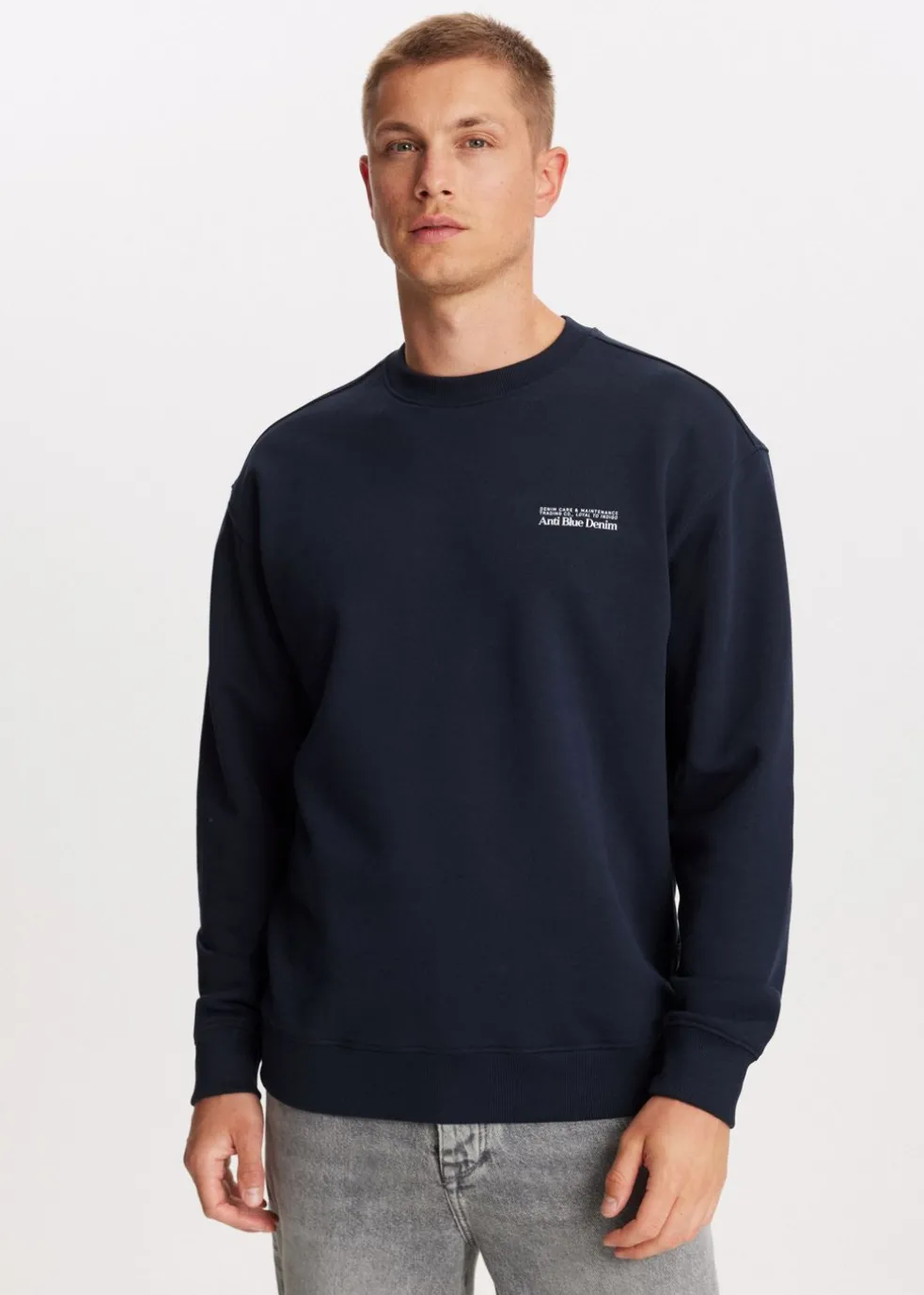 Oversized sweater met logo