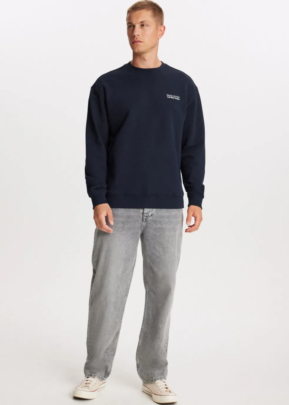 Oversized sweater met logo