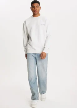 Oversized sweater met logo