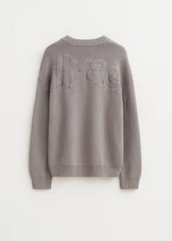 Oversized trui overlap logo