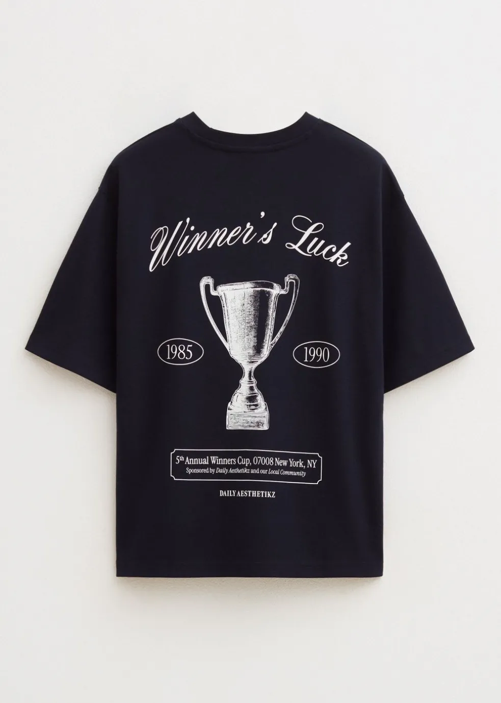 Oversized t-shirt winner's luck