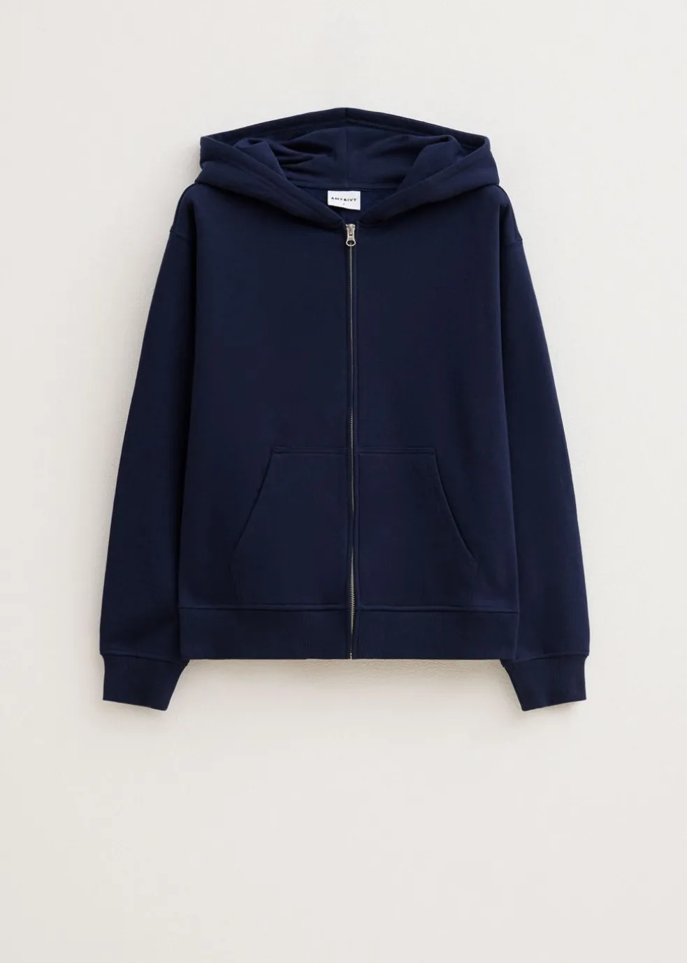 Oversized vest met rits