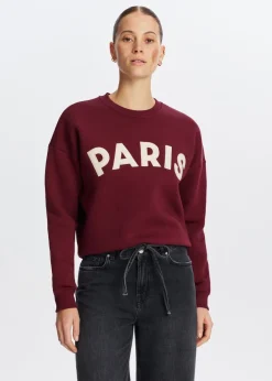 Paris geborduurde sweater