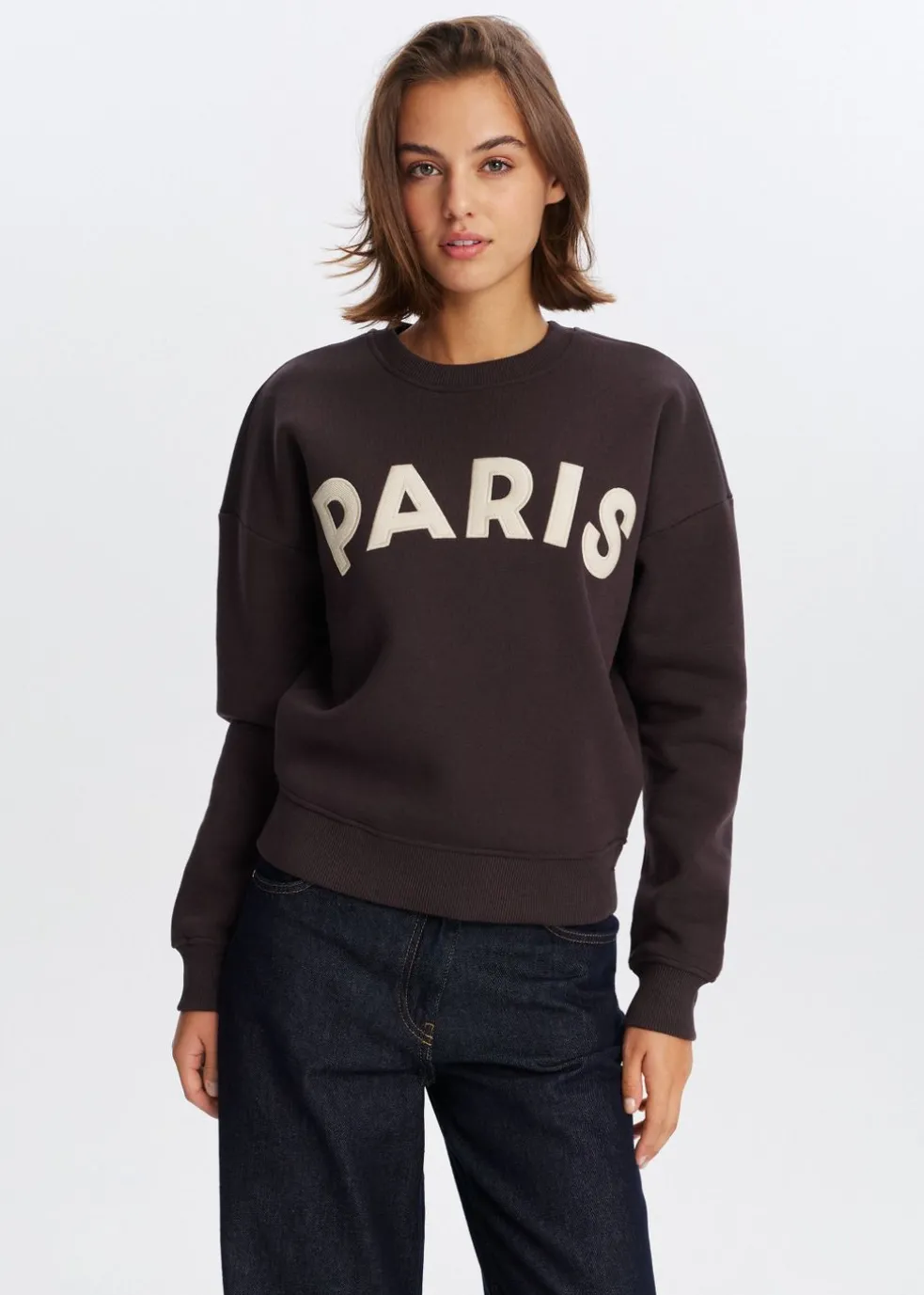 Paris geborduurde sweater
