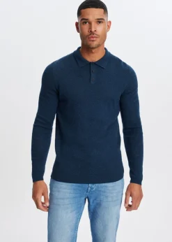 Polo met honinggraatdetail